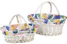 Oval Wicker Basket &#8220;Citrus Garden&#8221; Collection : Trays, baskets