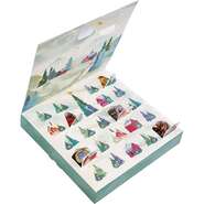 Cardboard Box Advent Calendar &#8220;Snowy Countryside&#8221; Collection : Celebrations