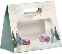 Paper Bag Pouch collection &#8220;Snowy Countryside&#8221; : Jars packaging