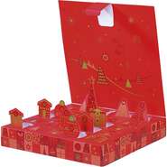 Cardboard Box Advent Calendar &#8220;Festive Mosaic&#8221; Collection : 