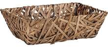 Rectangle Basket Collection &#8220;Brown Wood Basket&#8221; : Trays, baskets