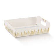Cardboard Basket Collection "White Forest" : Trays, baskets