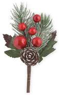 Bouquet decoration Red Christmas trees : Packaging accessories