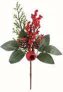 Bouquet decoration Red Leaves : Packaging accessories