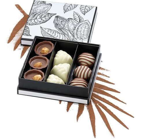 Carr cardboard box of chocolates &#8220;Prestige cocoa&#8221; collection : Boxes